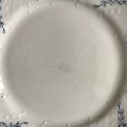 set of dessert plates in K&G Lunéville Iron Earth model "Angèle" late 19th century