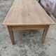 Old farmhouse table of 2x1 m and 8 places in beech and oak
