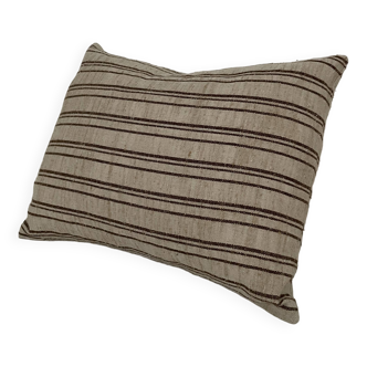 Vintage striped cushion