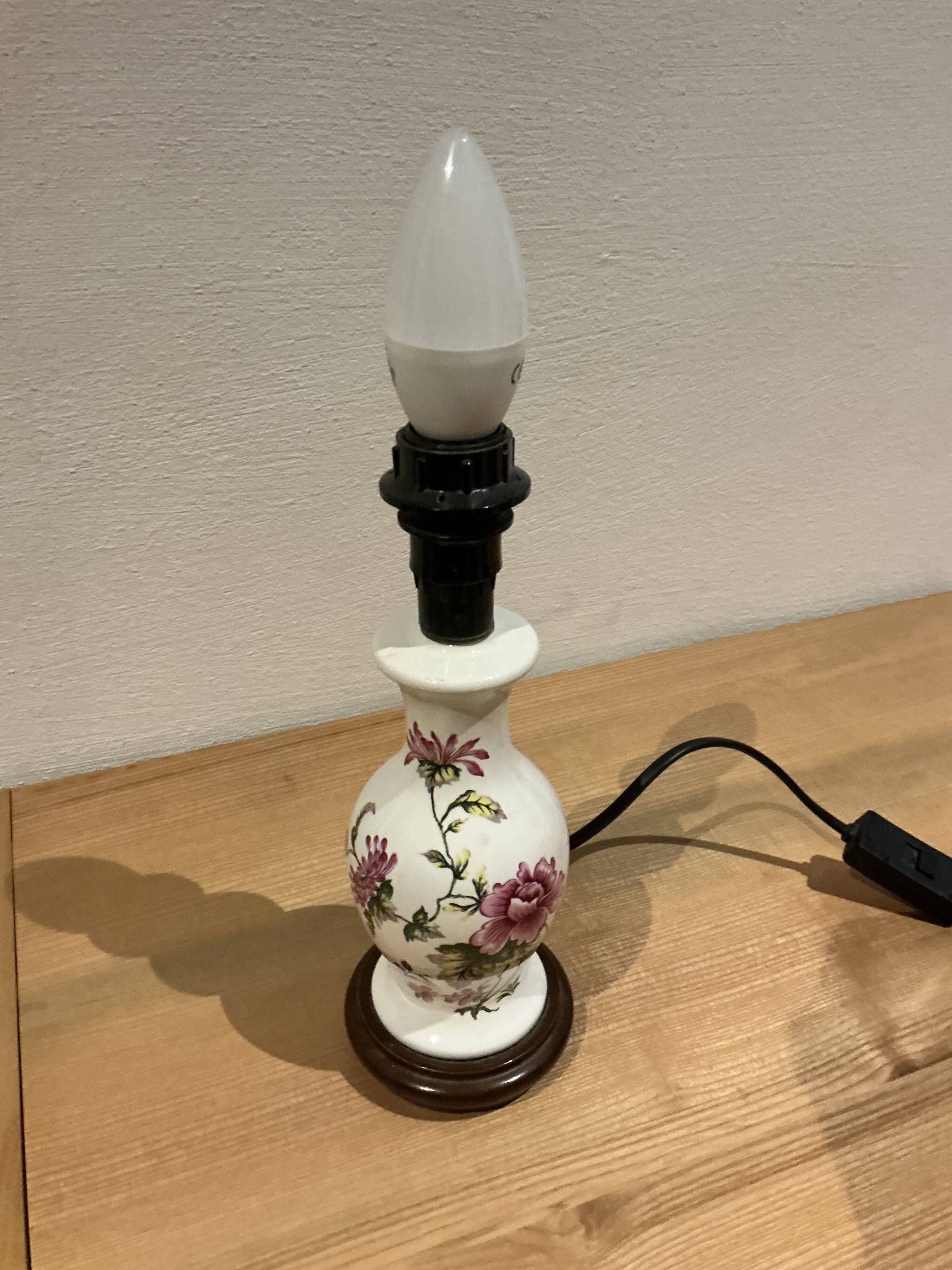 Pied de lampe balustre en ceramique