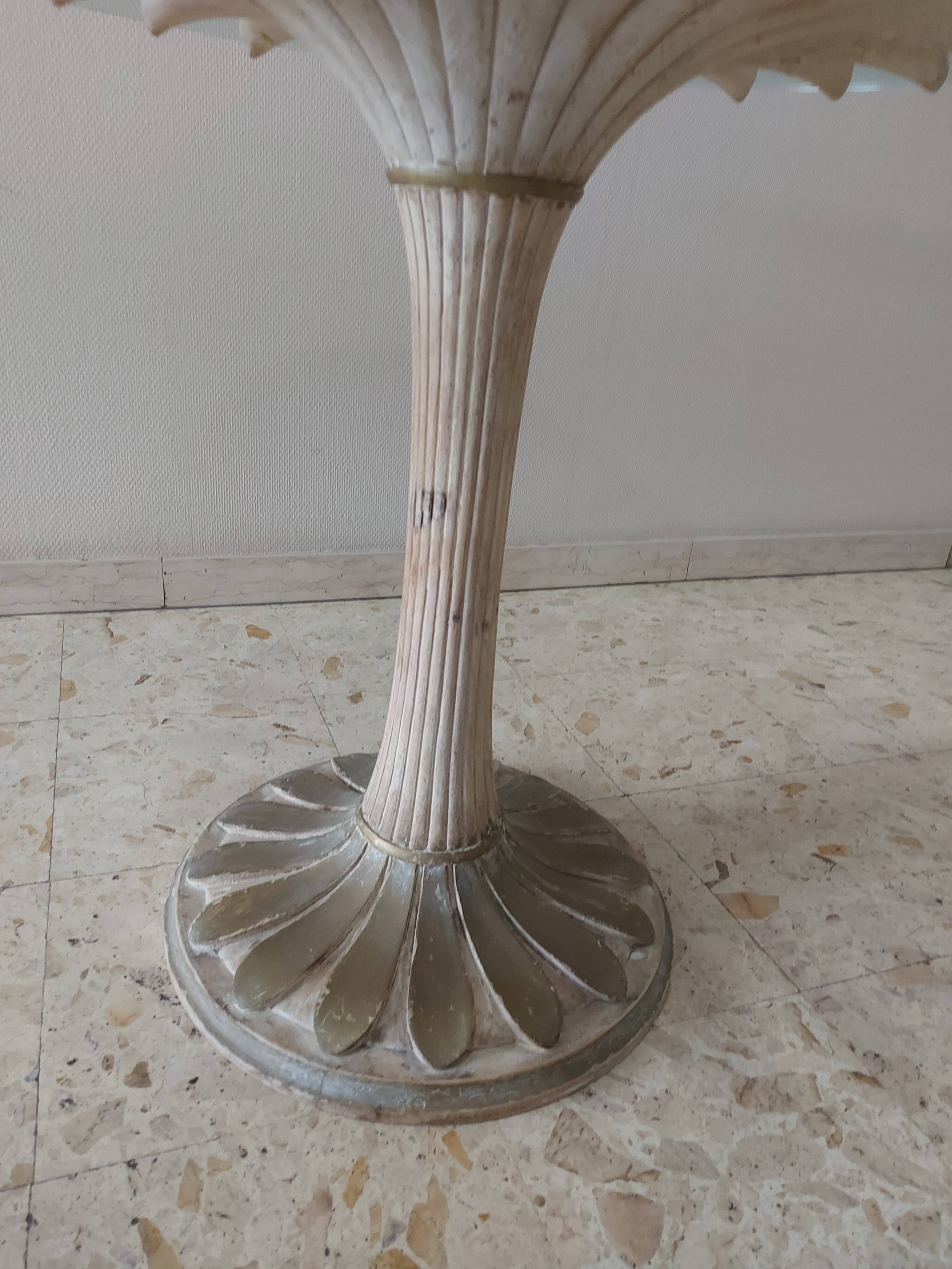 Italian daisy table 60s, 70'S design table Chelini Florence