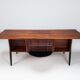 Scandinavian executive desk in rosewood with bar Denmark 1960