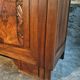 French Art Deco walnut sideboard with marble top (1930s)