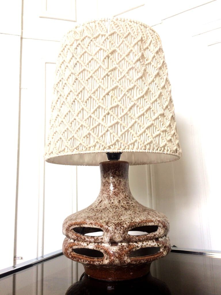 Vintage ceramic lamp, West Germany 1970