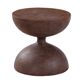 Wabi-Sabi Style Vintage Hourglass Shape Wooden Coffee Table, Living Room Furniture