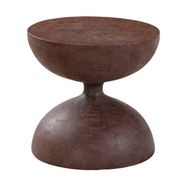 Wabi-Sabi Style Vintage Hourglass Shape Wooden Coffee Table, Living Room Furniture