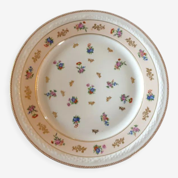 Round dish Raynaud & Cie Limoges porcelain