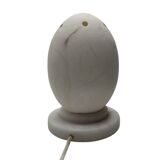 Vintage 1990 Alabaster Egg-Shaped Lamp - Soft Ambient Glow