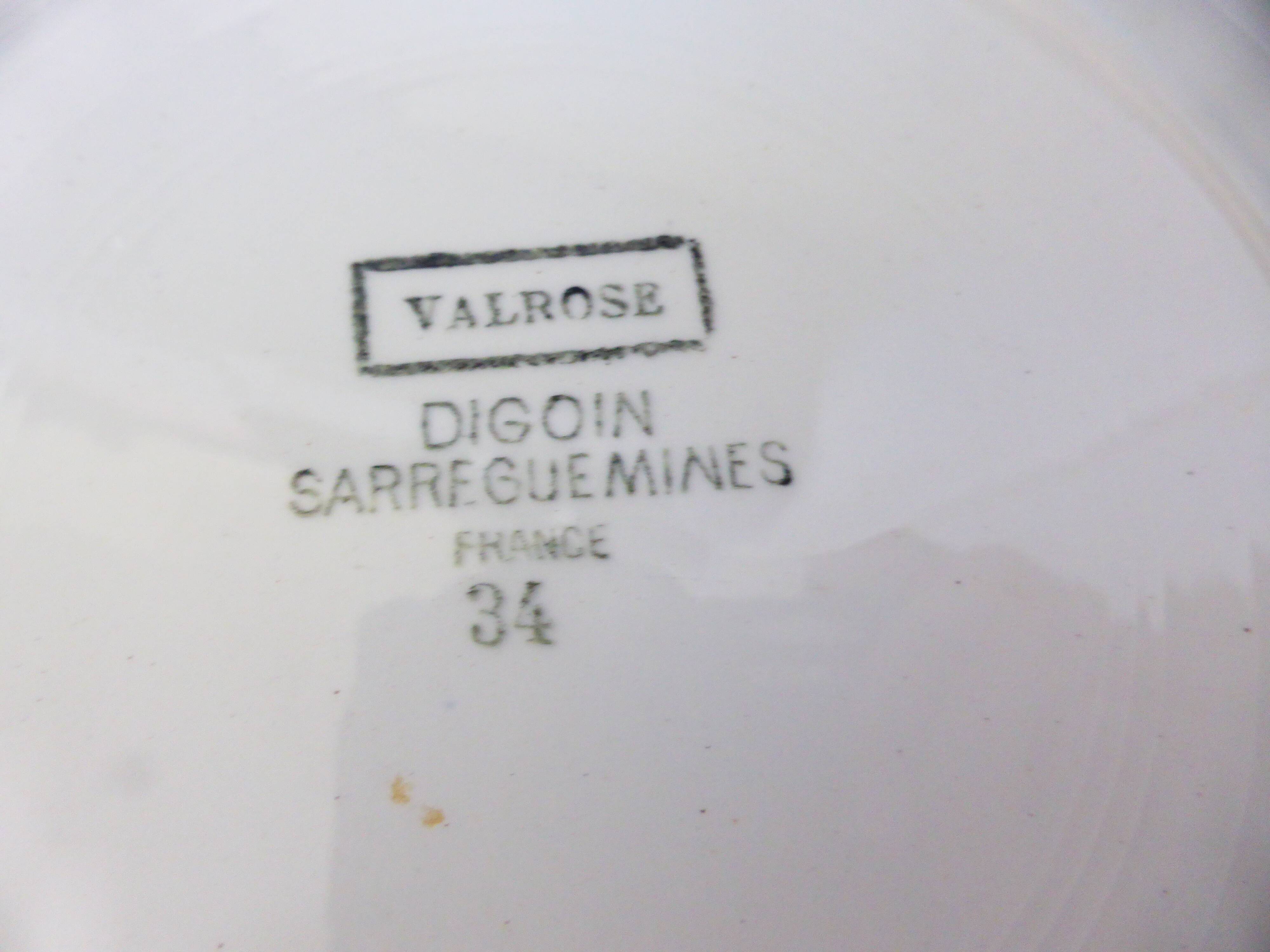 2 flat plates in pell mixes Digoin Sarreguemines and Badonviller 2107118