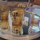 50's amber glasses