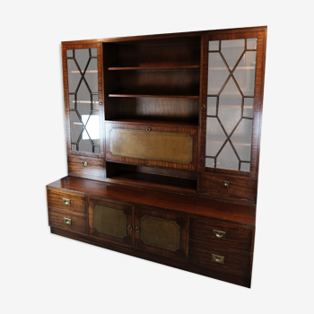 Large Antique Display Cabinet / Secretary in Mahogany from around the 1930s