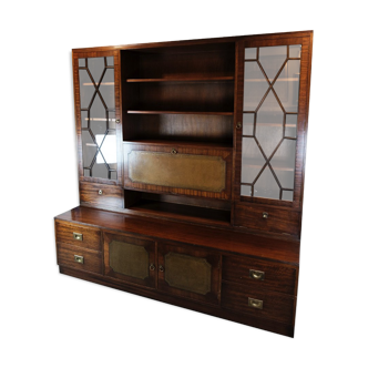 Large Antique Display Cabinet / Secretary in Mahogany from around the 1930s