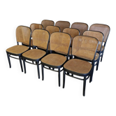 Set of 12 chairs no. 811 after Hoffmann, 1990s