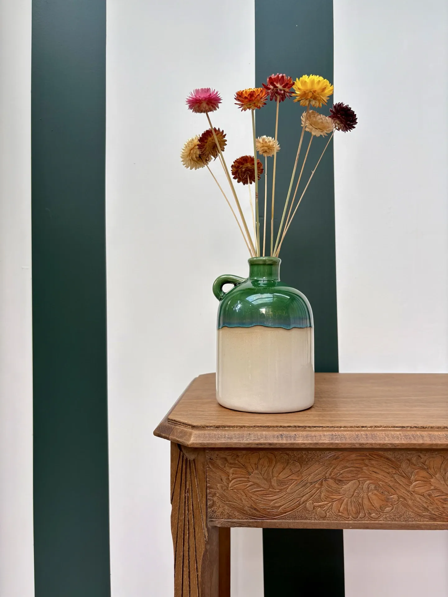 Art Deco side table in wood