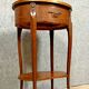 Louis XV style ceremonial marquetry drum table / circa 1920