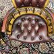 Ensemble de chaises de bureau Chesterfield Captain anglaises rouges