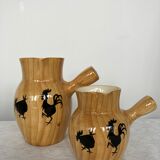 Pair of pitchers Grandjean Jourdan Vallauris 50s