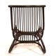 Manou rattan lounge chair in pagoda style with ottoman