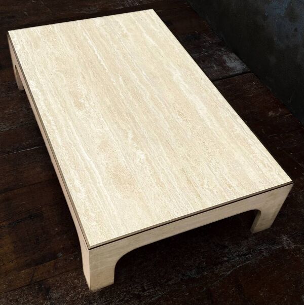 Table basse Willy Rizzo années 70
