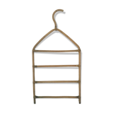 Vintage rattan coat rack