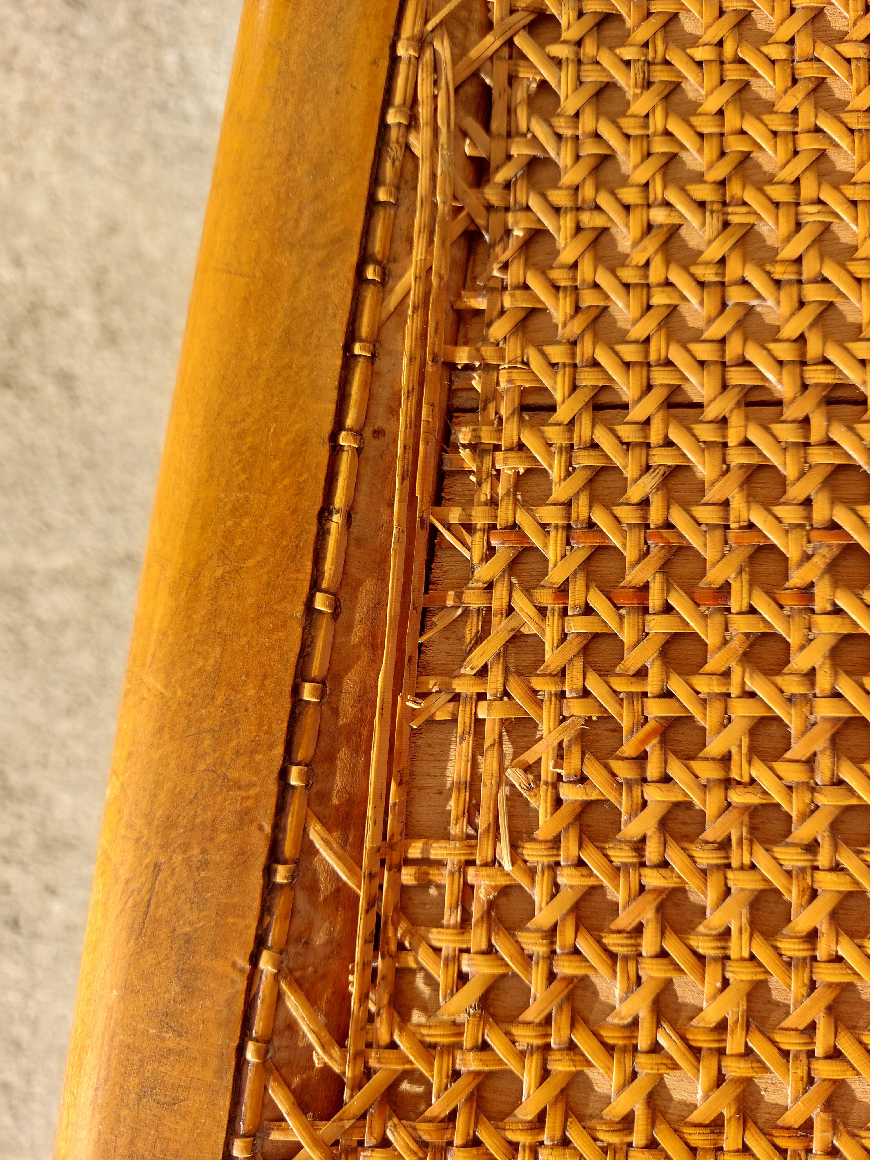 pair of caned chairs, Stella brand