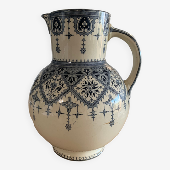 Broc pichet vase calcutta sarreguemines u & cie