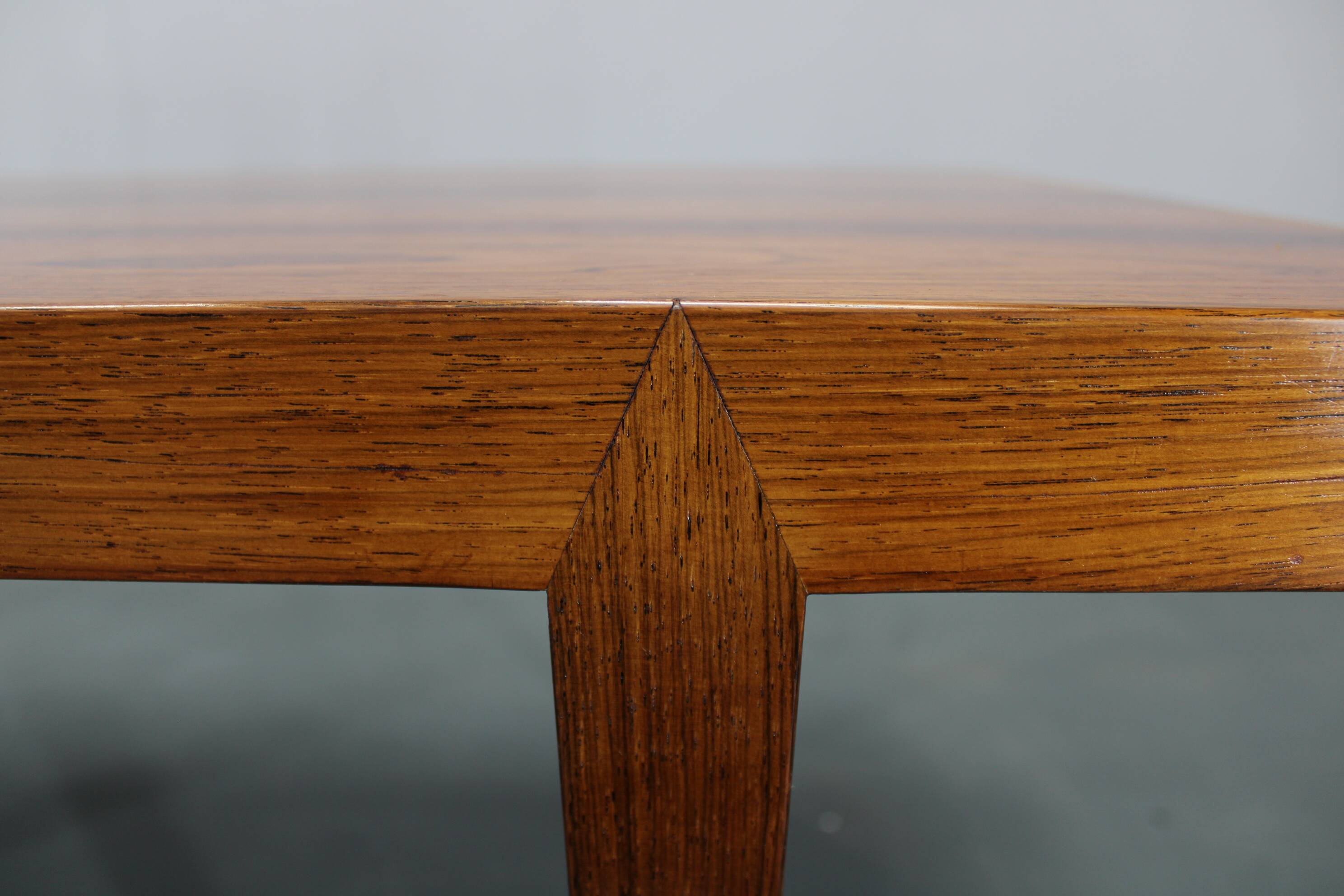Mid-century Danish Haslev Mobelsnedkeri coffee table, ceramic tile inlay, 1960s