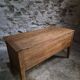 Antique French flour chest in oak – 19th-century farmhouse side table