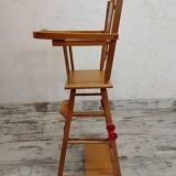Transformable antique doll high chair