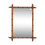 Bamboo mirror 95 x 70 cm