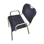 4 x black upholstery Castiglietta dining chairs by Castiglioni for Zanotta / Italy 1960s
