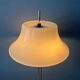 Vintage Space Age floor lamp with white plexiglass UFO shade.