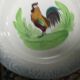 Art Nouveau dish 1908-1932 rooster decor