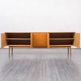 Very large vintage row, oak, restored, 250cm