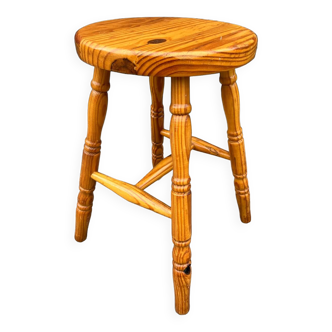 Pine wood stool