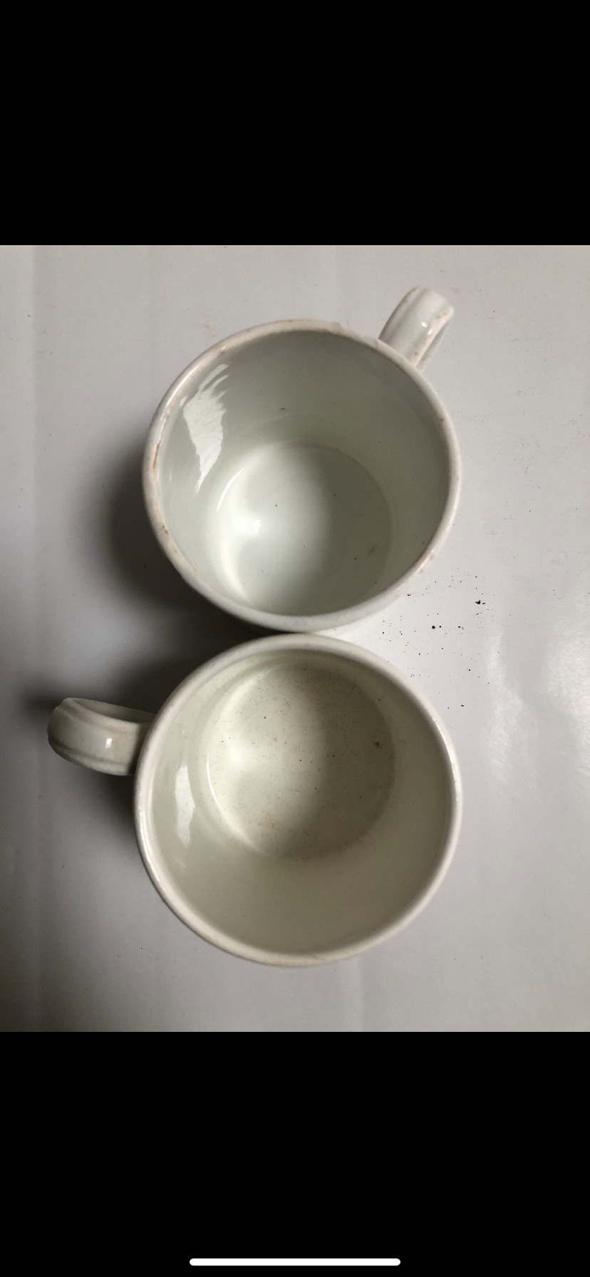 2 cups Jules Vieillard Bordeaux earthenware