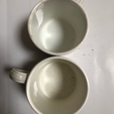 2 cups Jules Vieillard Bordeaux earthenware