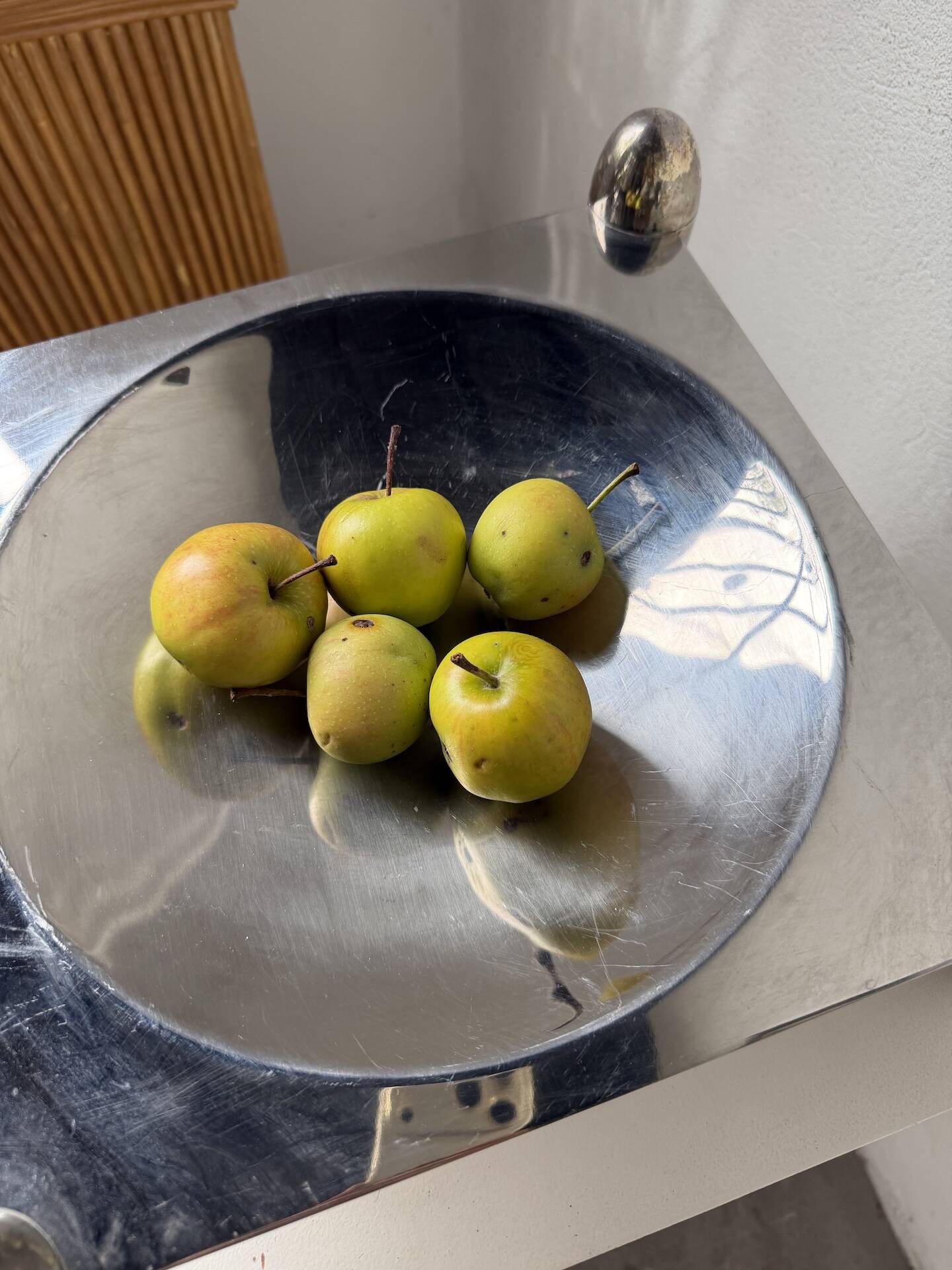 Silver-plated fruit bowl