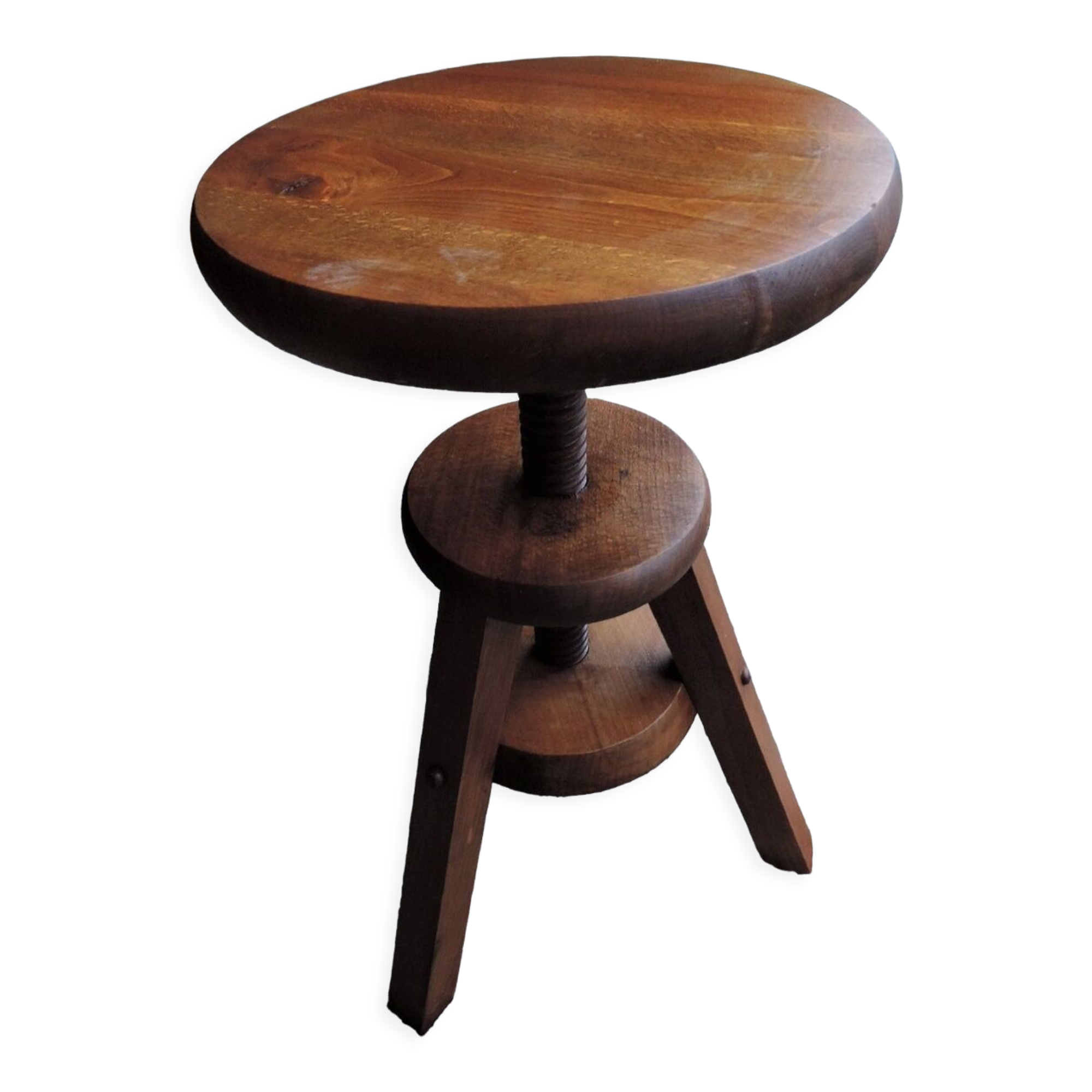 Wooden tripod stool