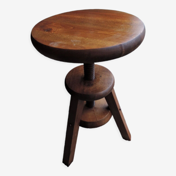 Tabouret tripode en bois