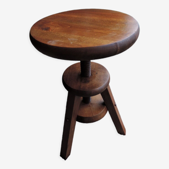 Wooden tripod stool