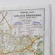 Vintage map 1970 Paris and its suburbs 75x55cm duplex