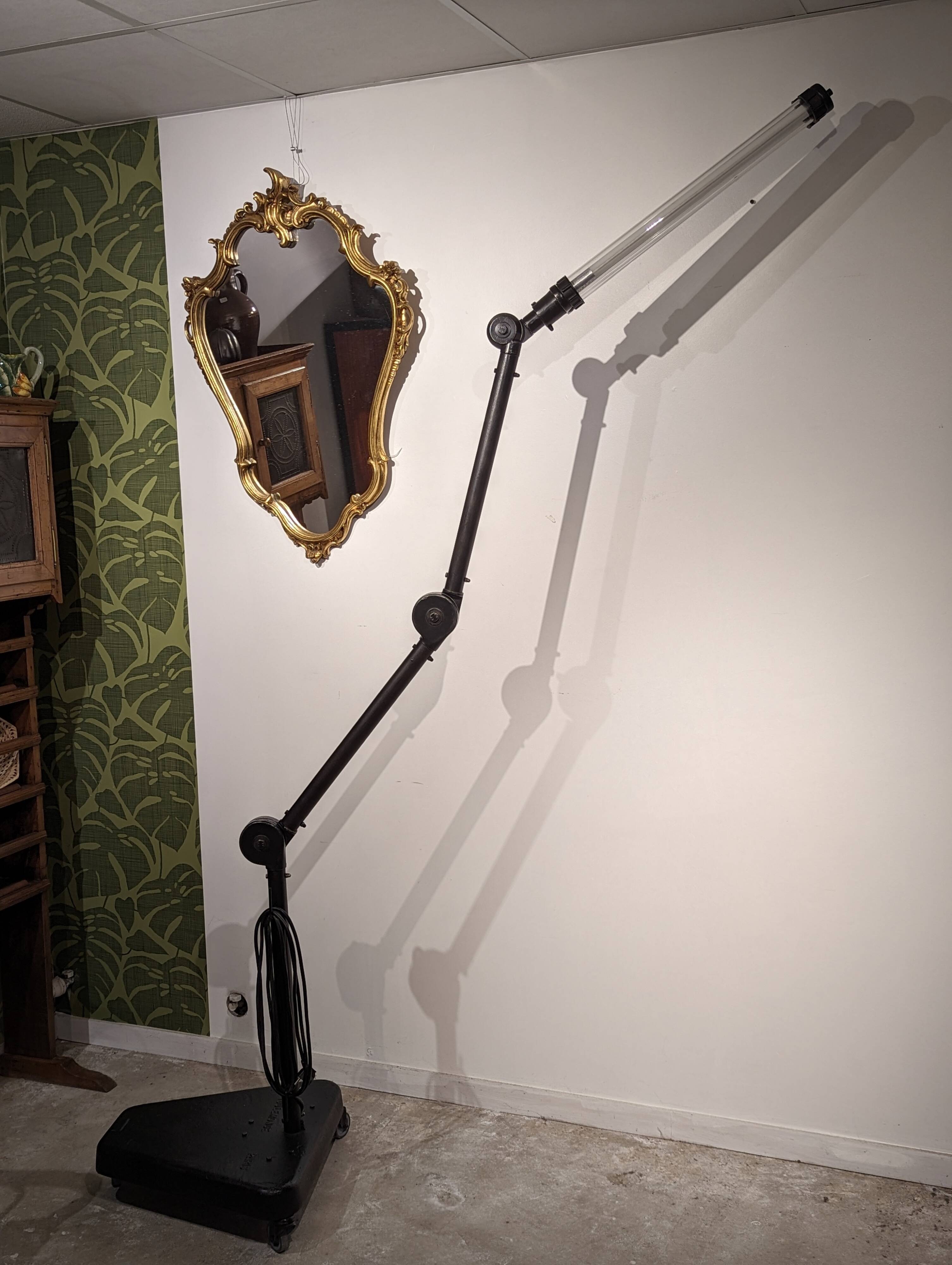 Toulemonde industrial floor lamp aeronautical garage