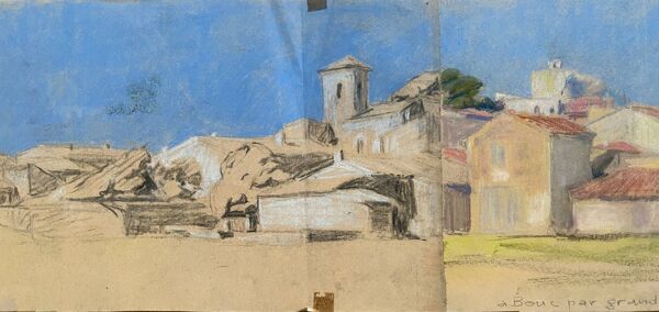 Tableaux Bouc-Bel-Air d'Ed. Pannetier (1884-1965) Provence panoramique
