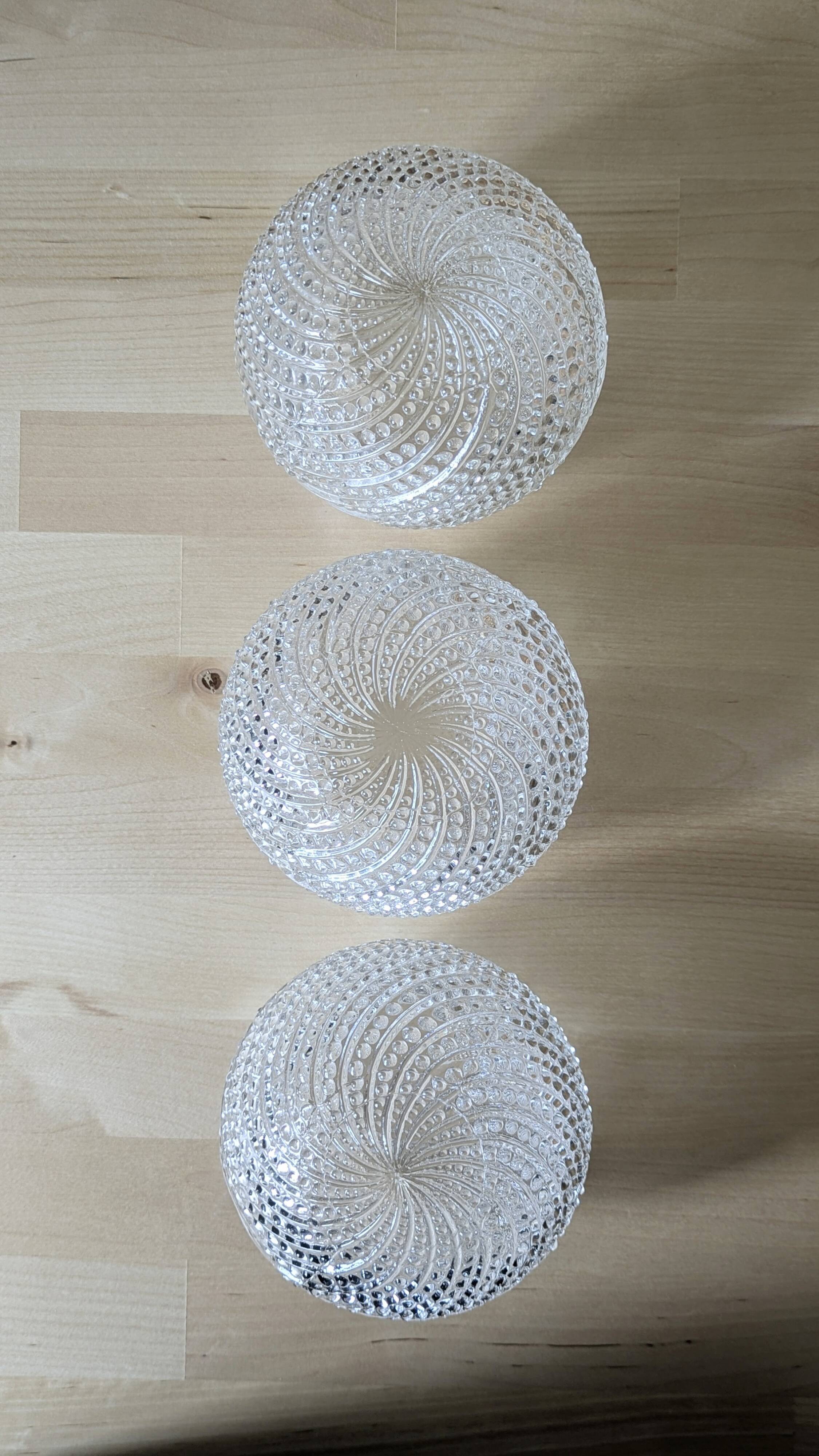 Set of 3 antique globes (L-0238)