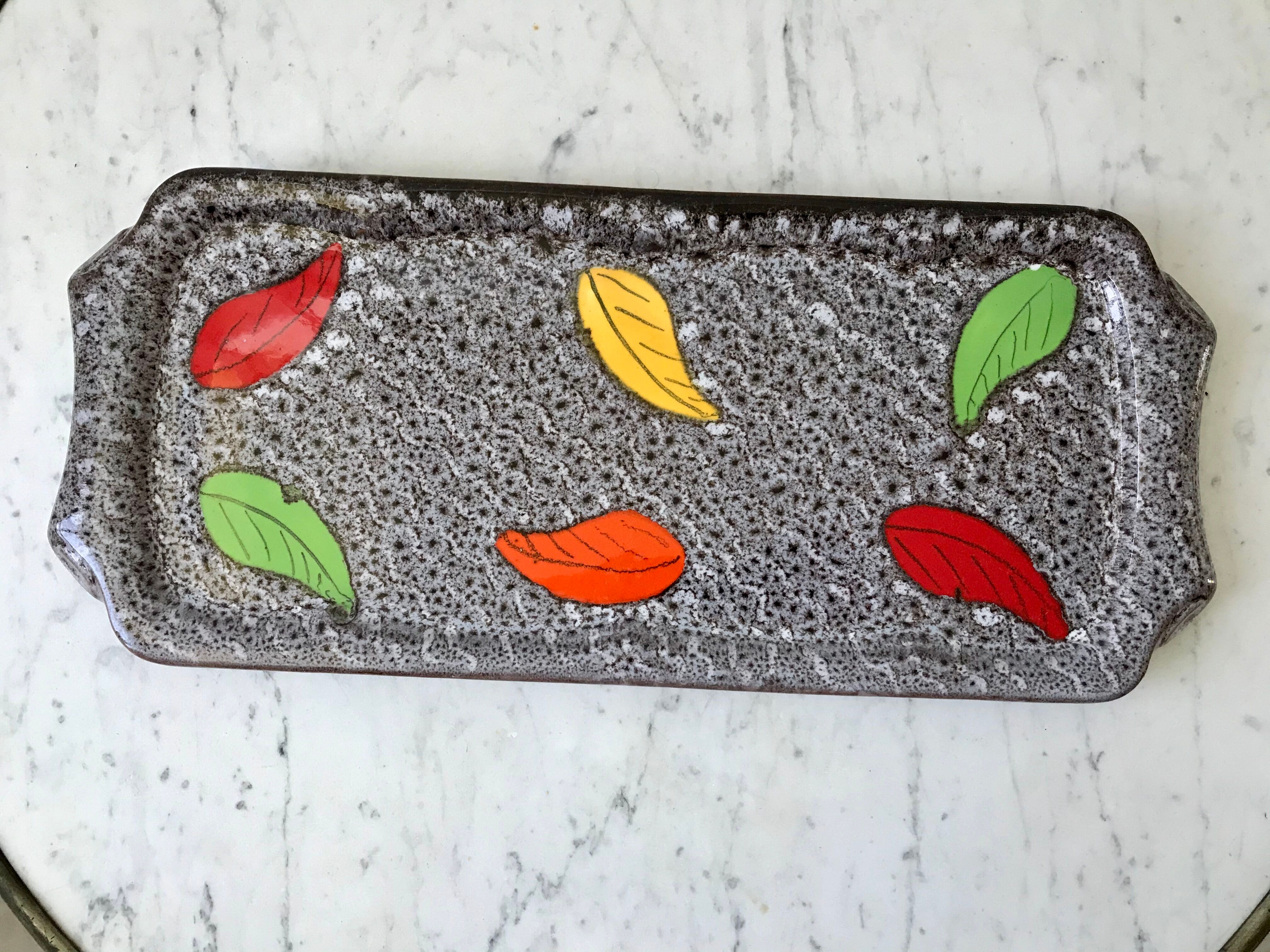 Ceramic cake dish fat lava 70s