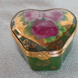 Jewelry box Heart Porcelain of Limoges J. Valade