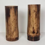 Duo vases bambou