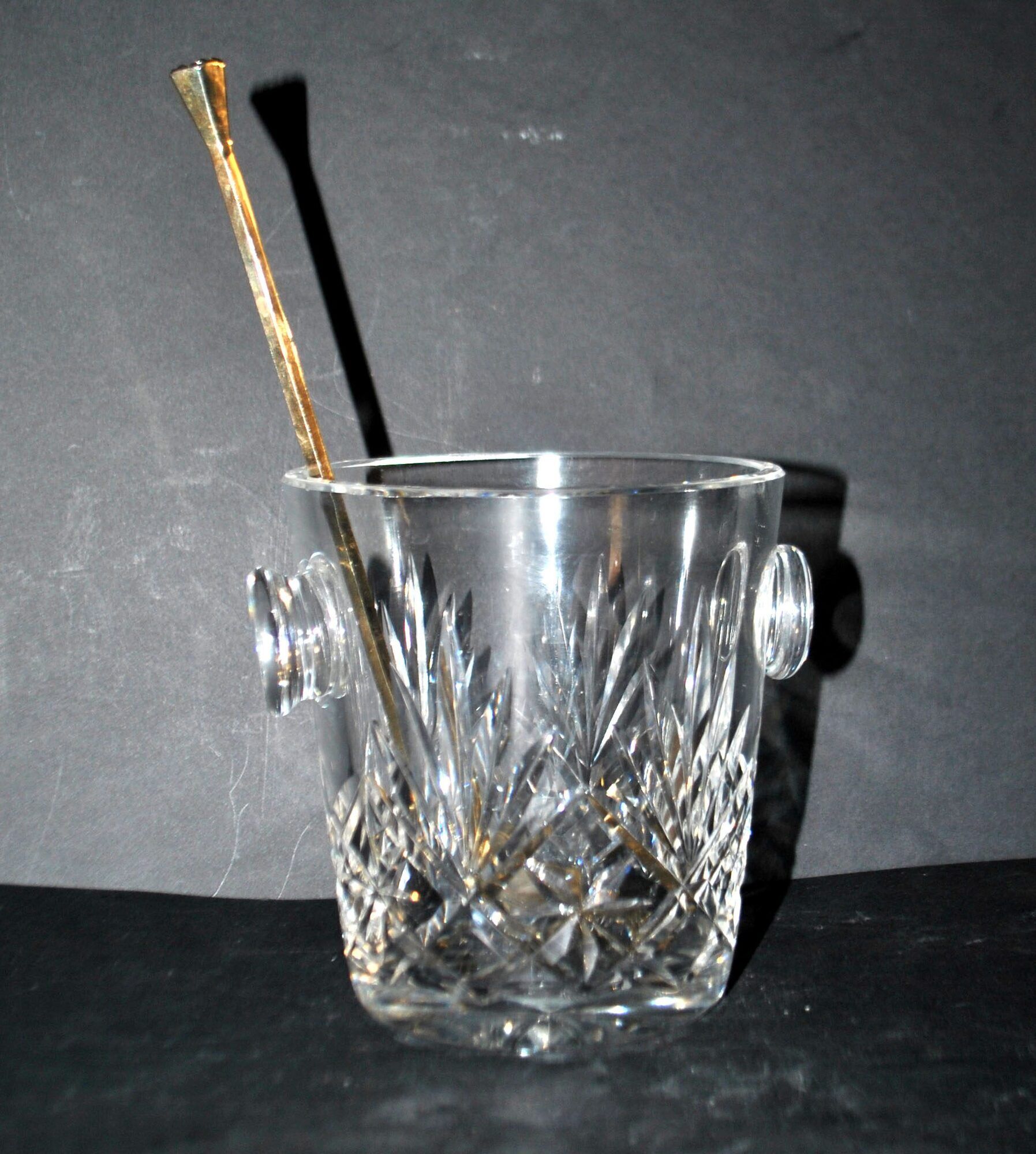 Cut crystal ice bucket Saint-Louis model Massenet H12cm