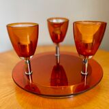 Ceiling lamp chandelier vintage orange